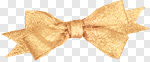 Сlipart Ribbon Gold Bow White Silk photo cut out BillionPhotos