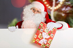 Сlipart Santa Claus Christmas Winking Real People Candid   BillionPhotos