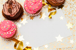 Сlipart Birthday Cupcake Invitation Cake Backgrounds photo  BillionPhotos