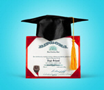 Сlipart Diploma Graduation Mortar Board Cap Red   BillionPhotos