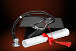 Сlipart Medical Student Graduation Education Diploma Stethoscope Mortar Board   BillionPhotos