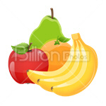 Сlipart Healthy Lifestyle Dieting Healthy Eating Fruit Vitamin vector icon cut out BillionPhotos