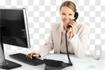 Сlipart Telephone Women Office Computer Business photo cut out BillionPhotos