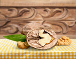 Сlipart walnut nut set closeup leaves   BillionPhotos