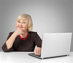 Сlipart businesswoman Women adult Thinking Computer   BillionPhotos