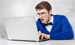 Сlipart man laptop glasses bow tie amazing   BillionPhotos