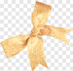 Сlipart Ribbon Gold Bow White Silk photo cut out BillionPhotos