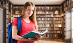 Сlipart book read teen girl library   BillionPhotos