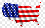 Сlipart USA Map American Flag Flag Unity 3d cut out BillionPhotos