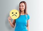 Сlipart unhappy woman circle concept face   BillionPhotos