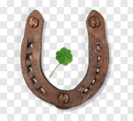 Сlipart horse shoe st day background clover photo cut out BillionPhotos