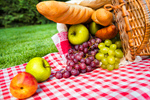 Сlipart Picnic Picnic Basket Basket Wine Isolated photo  BillionPhotos