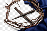 Сlipart cross crown background blood calvary photo cut out BillionPhotos
