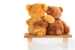 Сlipart Teddy Bear Embracing Friendship Romance Wedding photo  BillionPhotos