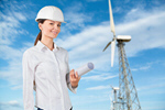 Сlipart engineer renewable worker girl field   BillionPhotos