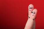 Сlipart love hug finger design background photo  BillionPhotos