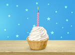Сlipart birthday cake candle cupcake background   BillionPhotos