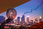 Сlipart Coin on city background Coin Finance Penny Currency   BillionPhotos