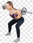 Сlipart squat workout fit fitness person photo cut out BillionPhotos