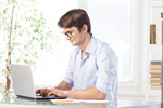 Сlipart laptop handsome shirt glasses attractive photo  BillionPhotos