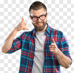 Сlipart businessman call person indicating model photo cut out BillionPhotos