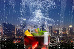 Сlipart Drink on city background wine drink hot grog   BillionPhotos
