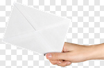 Сlipart Human Hand Giving Holding Paper Envelope photo cut out BillionPhotos