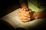 Сlipart Woman Praying over Bible Bible Praying Silence Women photo  BillionPhotos