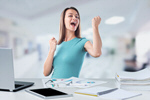Сlipart work happy woman business office   BillionPhotos