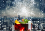 Сlipart Drink on city background wine drink hot grog   BillionPhotos