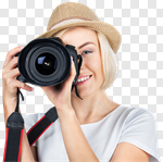 Сlipart photographer girl woman photographing camera photo cut out BillionPhotos