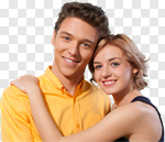 Сlipart Couple Heterosexual Couple Cheerful Engagement Happiness photo cut out BillionPhotos
